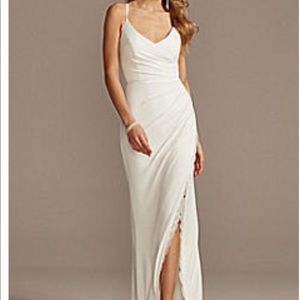 Size 2 brand new Davids Bridal strappy A-line gown